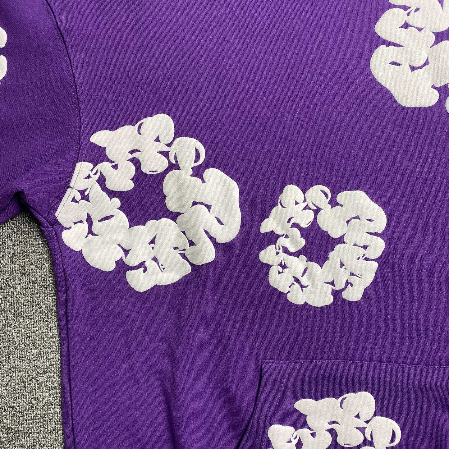 SUDADERA CON CAPUCHA DENIM TEARS CORONA DE ALGODÓN MORADA