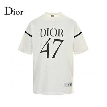 Dior 47 T-shirt - White Unisex Streetwear Limited Edition - <span>This Dior t-shirt features a white design with the bold 'Dior 47' graphic on the
