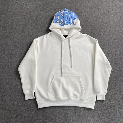 SYNA World Hood Logo Hoodie - White Unisex Streetwear Limited Edition