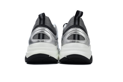 DIOR B22 Silver Sneakers - Black Unisex Streetwear Limited Edition