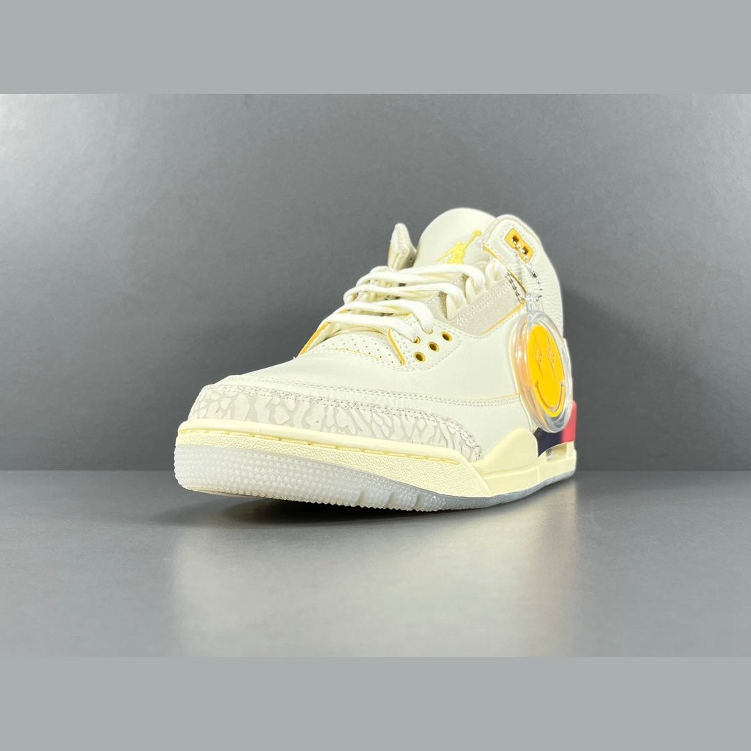 JORDAN 3 Retro Sp - J Balvin Medellin Sunset - Red Unisex Streetwear Limited Edition - Experience the vibrant energy of Medellin with the JORDAN 3 RETRO SP x J BALVIN