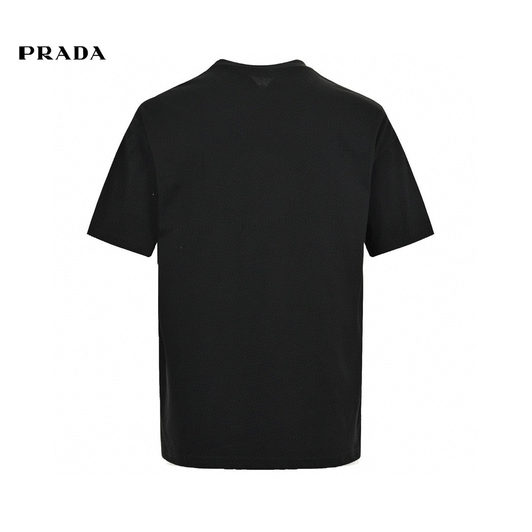 Prada Milano Logo T-shirt - Black Unisex Streetwear Limited Edition - <span>This Prada Milano t-shirt features a classic design with a black and white Prada Milano