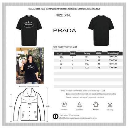 Prada Milano Black Logo T-Shirt - logo - replica sneakers