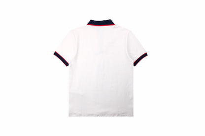 Polo Gucci con cuello Web (Blanco)