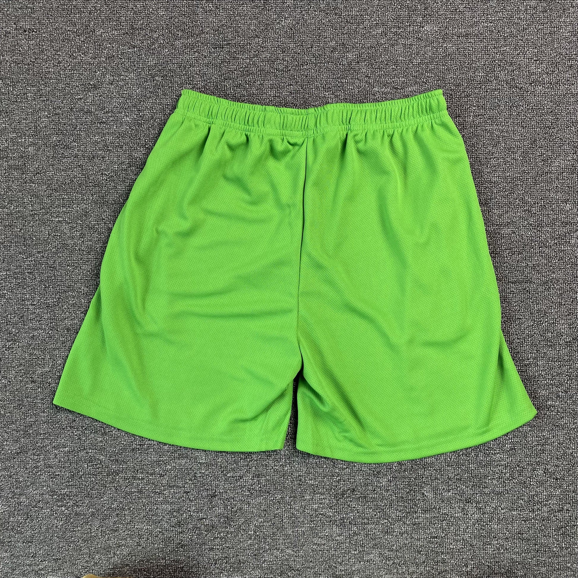 ERIC Emanuel Ee Basic Shorts Slime Green - - Black Unisex Streetwear Limited Edition - The ERIC EMMANUEL EE BASIC SHORTS SLIME GREEN/BLACK - REPLICA deliver the perfect mix of