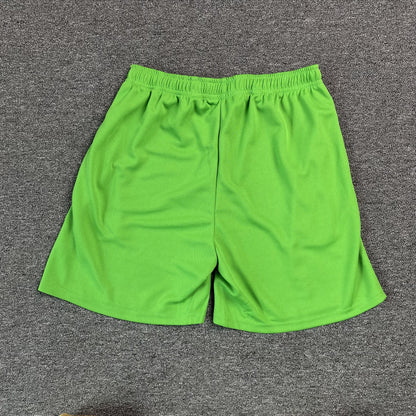 ERIC Emanuel Ee Basic Shorts Slime Green - - Black Unisex Streetwear Limited Edition - The ERIC EMMANUEL EE BASIC SHORTS SLIME GREEN/BLACK - REPLICA deliver the perfect mix of
