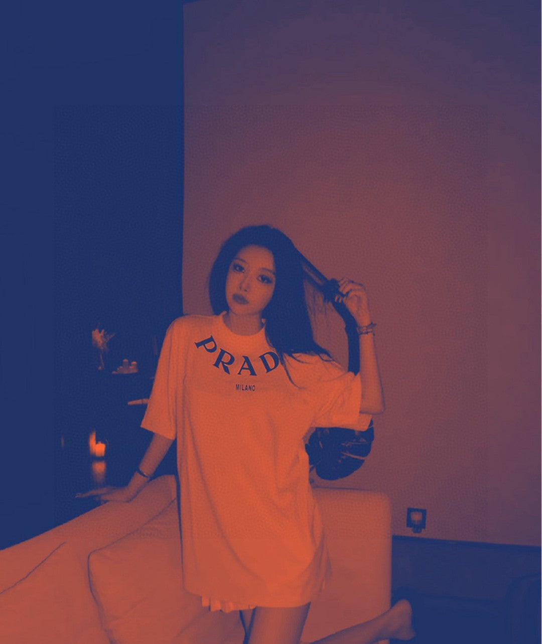 Prada T-shirt - With Bold Branding - Cream Unisex Streetwear Limited Edition - <span>This Prada t-shirt features a cream base with bold 'PRADA MILANO' branding across the chest.