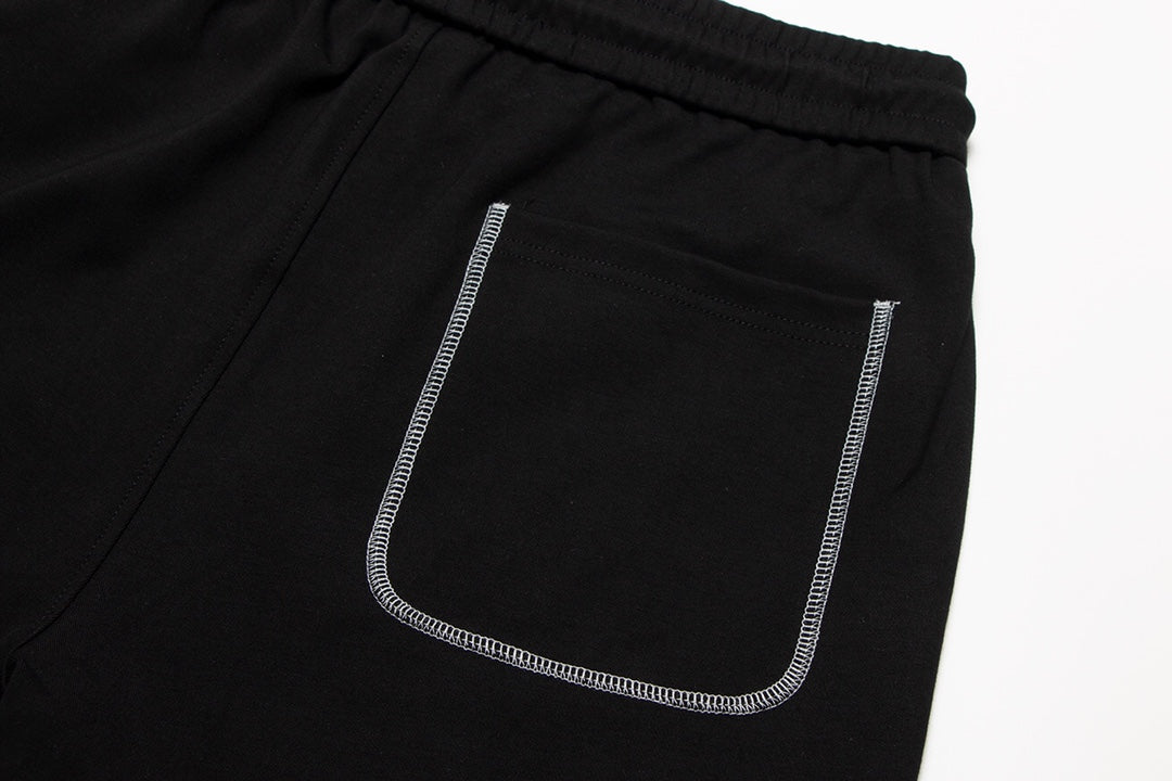CHROME HEARTS WHITE EMBROIDERY SHORTS BLACK - box - replica sneakers