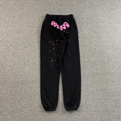 SP5DER Angel Number Sweatpants - Black Unisex Streetwear Limited Edition - The SP5DER ANGEL NUMBER SWEATPANTS BLACK - REPLICA blend bold streetwear aesthetics with a mystical