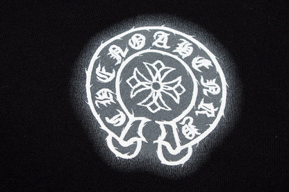 CHROME Hearts Horse Shoe Logo Sweatshirt - Black Unisex Streetwear Limited Edition