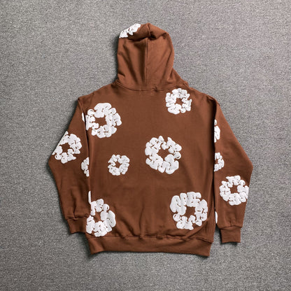 DENIM Tears Cotton Wreath Hoodie - Brown Unisex Streetwear Limited Edition