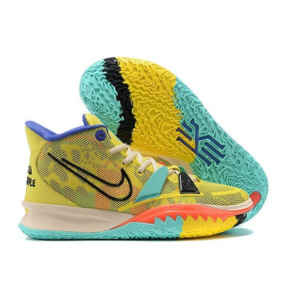 NIKE Kyrie 7 - 1 World 1 People - Yellow Unisex Streetwear Limited Edition