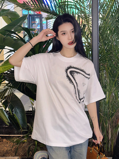 Prada Graphic Logo T-Shirt - logo - replica sneakers