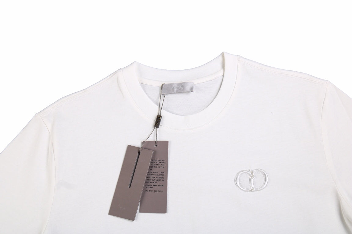 Camiseta Dior con el logo de la doble D (blanca)