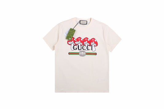 Gucci Mushroom Cluster T-shirt - White Unisex Streetwear Limited Edition