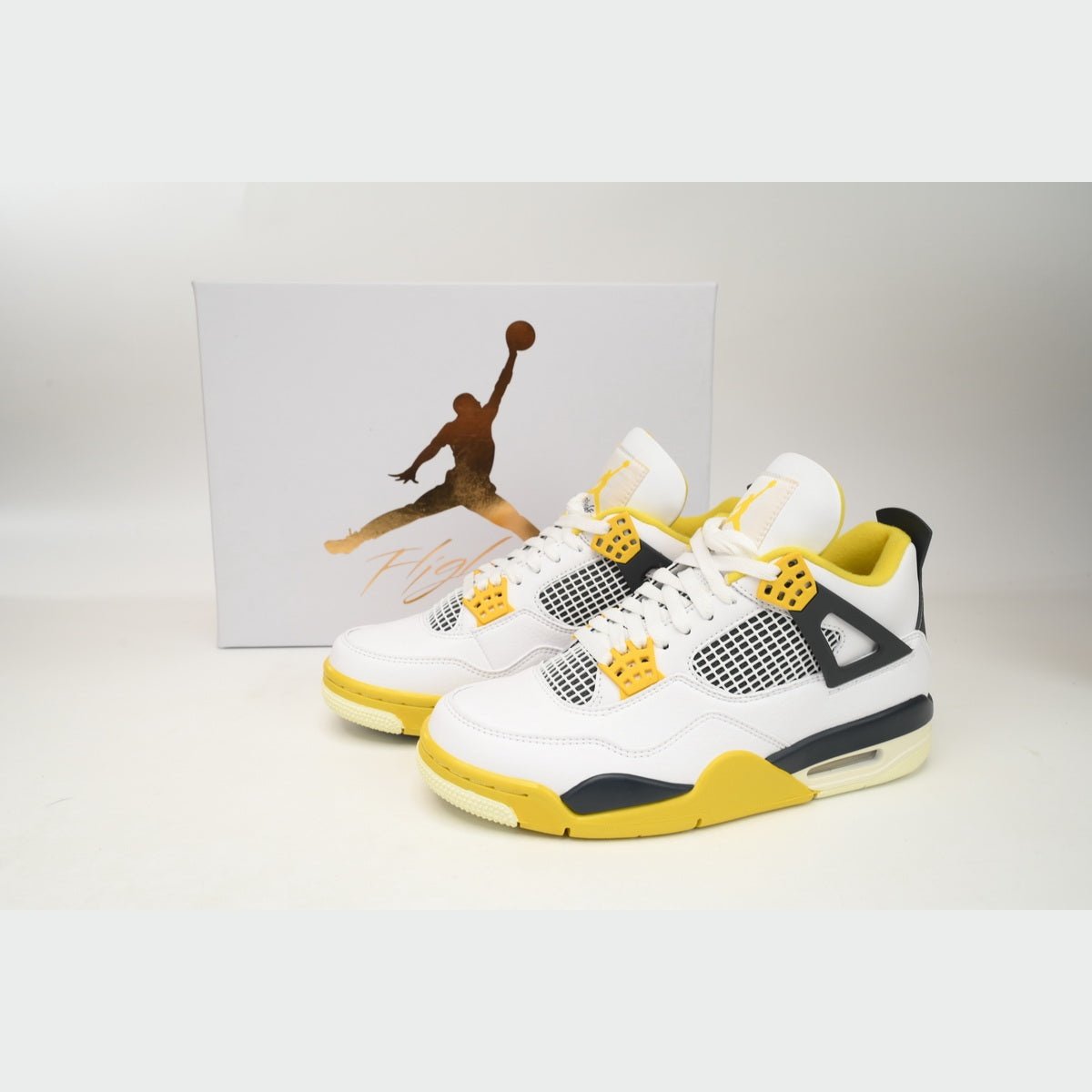 JORDAN 4 - Vivid Sulfur Unisex Streetwear Limited Edition - Step up your style with the JORDAN 4 x VIVID SULFUR, a sneaker that blends