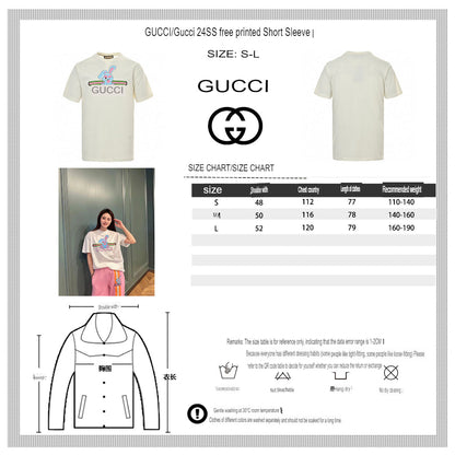 Camiseta gráfica de Gucci con conejito