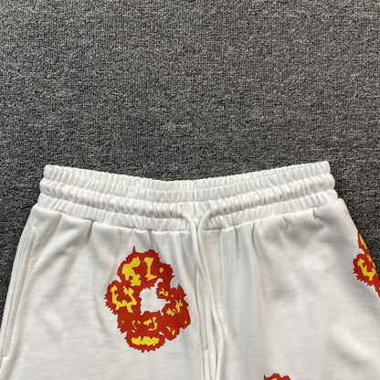 DENIM Tears - Offset Cotton Wreath Shorts - White Unisex Streetwear Limited Edition