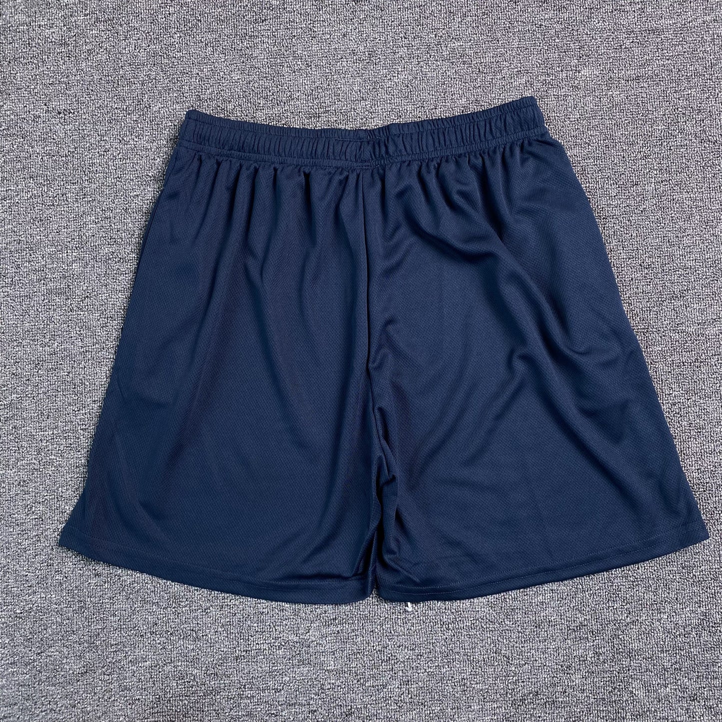 ERIC Emanuel Ee Basic Shorts Navy - Mauve - - Yellow Unisex Streetwear Limited Edition - The ERIC EMMANUEL EE BASIC SHORTS NAVY/MAUVE/YELLOW - REPLICA fuse luxury streetwear aesthetics with premium