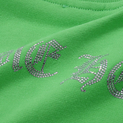 CHROME HEARTS WHITE CROSS PATCH SWEATSHIRT GREEN