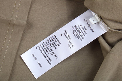 Camiseta con el logo doble D de Dior (caqui)