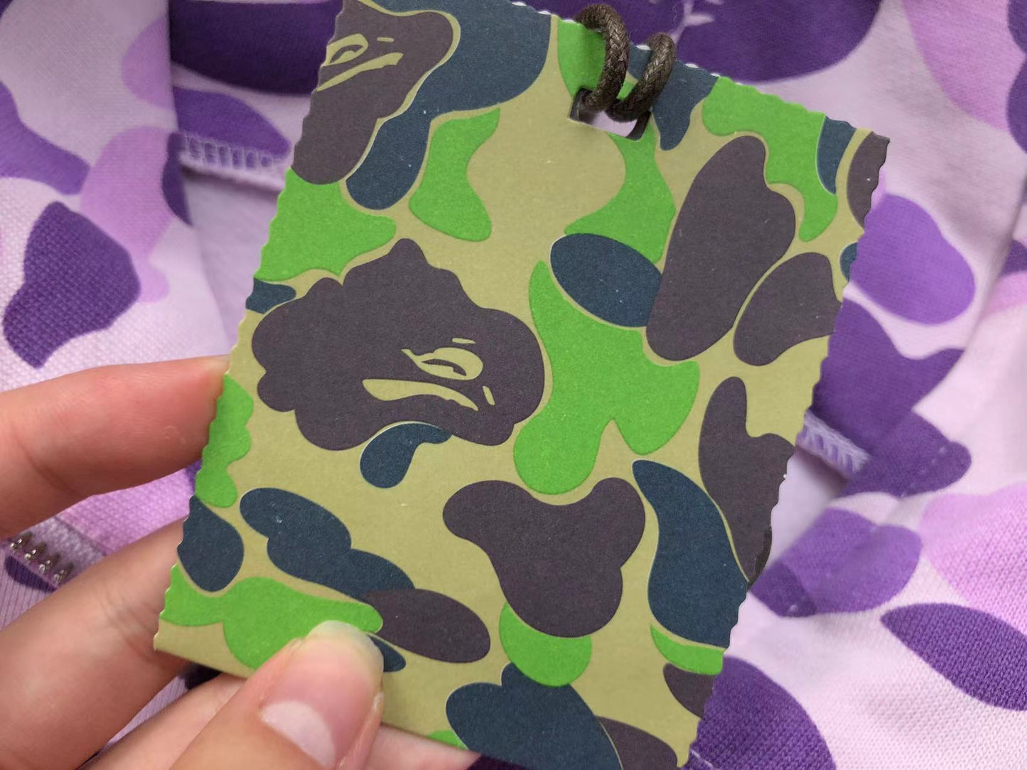 BAPE COLOR CAMO FULL ZIP HOODIE PURPLE - insole - replica sneakers