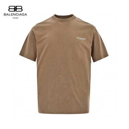 Balenciaga T-shirt - Berlin Graphic - Black Unisex Streetwear Limited Edition - <span>This Balenciaga t-shirt features a minimalist design with the text 'Balenciaga' inside a green rectangular