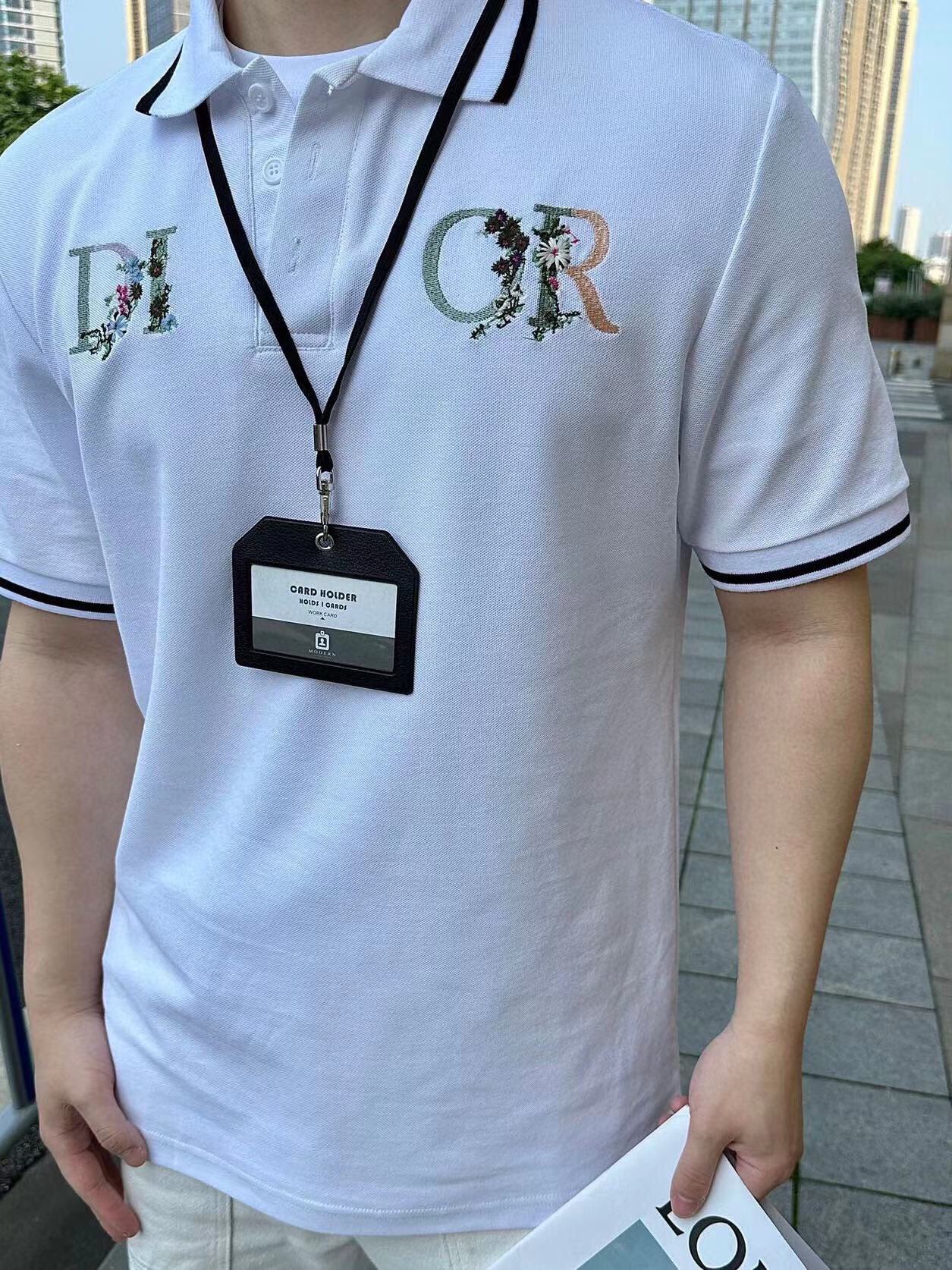 Polo Dior avec logo floral