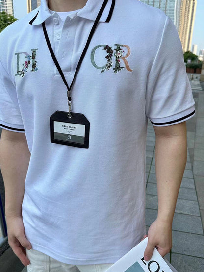 Polo Dior avec logo floral