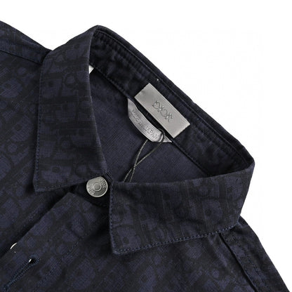 Chemise noire à manches courtes Dior