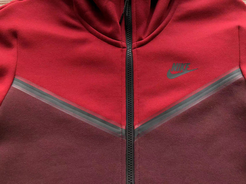 Sweat à capuche NIKE TECH FLEECE x BERRY/POMEGRANATE