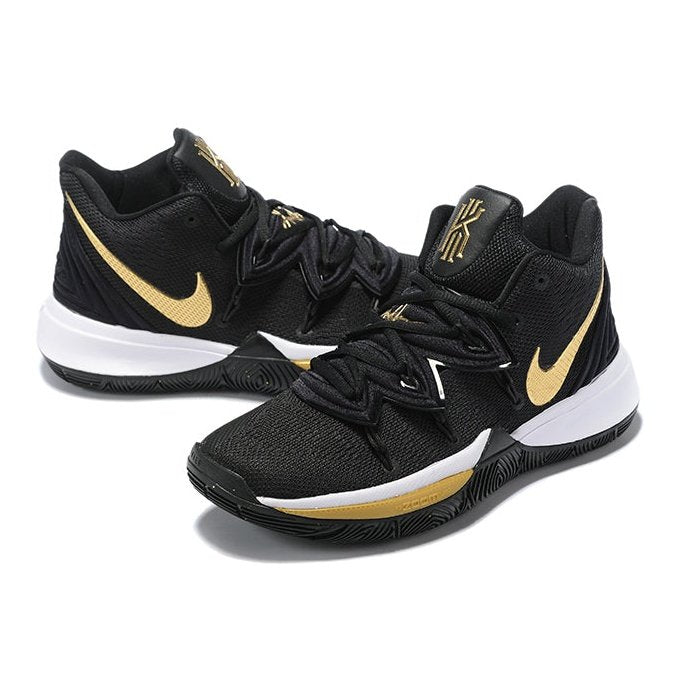 NIKE Kyrie 5 - Metallic Gold - Black Unisex Streetwear Limited Edition