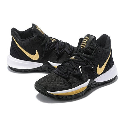 NIKE Kyrie 5 - Metallic Gold - Black Unisex Streetwear Limited Edition