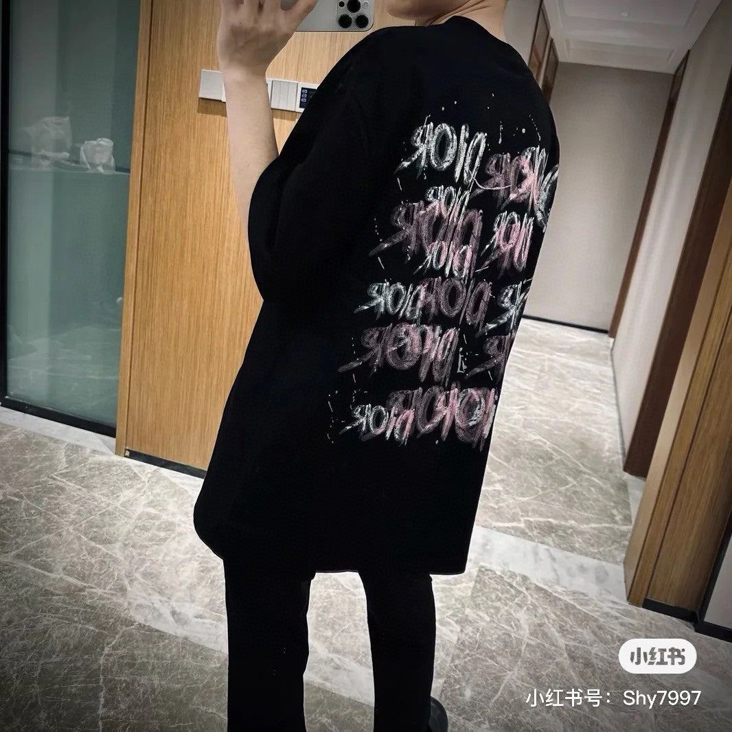 Camiseta Dior - Logotipo de pincelada