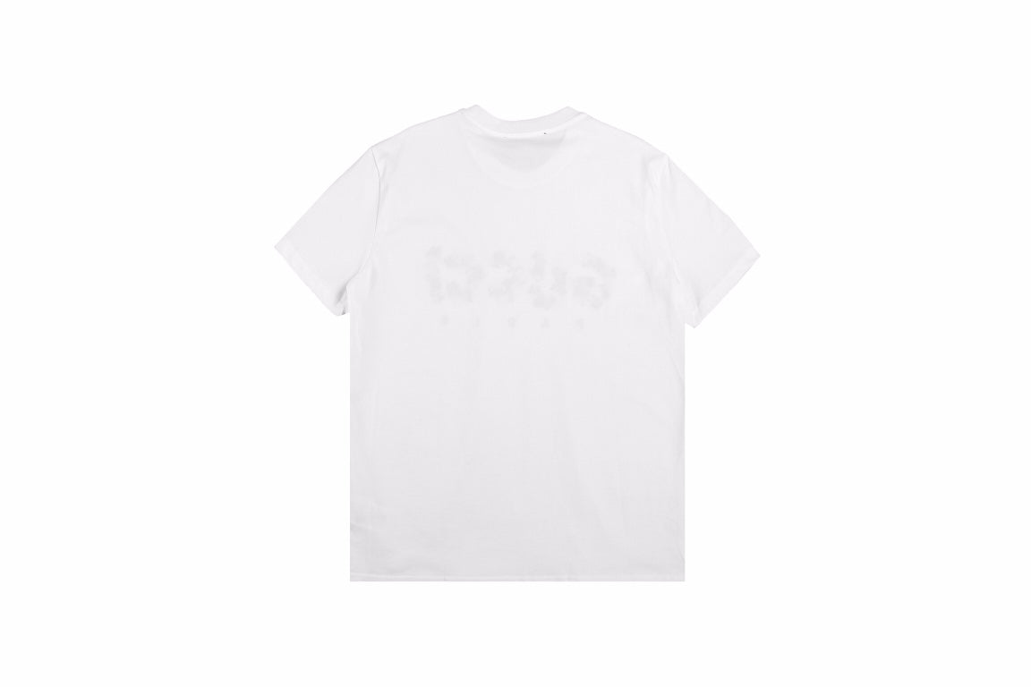 Camiseta blanca GUCCI x BALENCIAGA con logo de flor