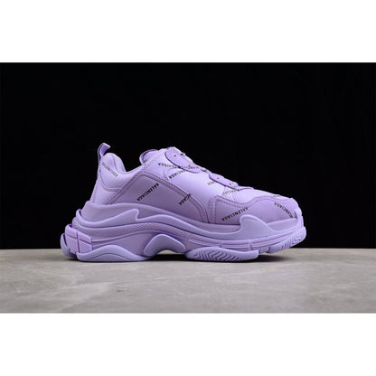 BALENCIAGA Triple S - Sneakers - Purple Unisex Streetwear Limited Edition - The Balenciaga Triple S x Purple redefines the iconic chunky sneaker with a vibrant splash