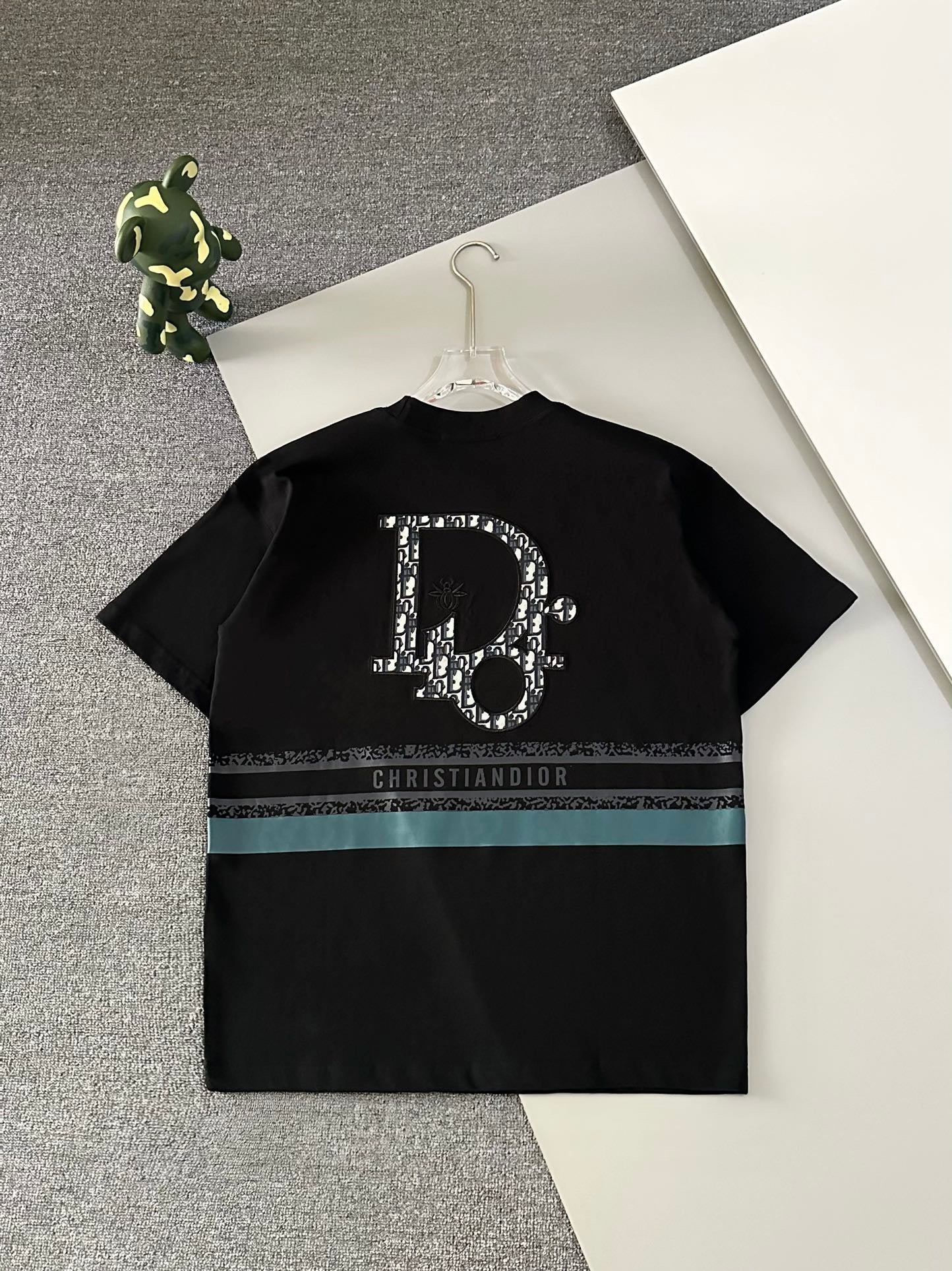 Dior Oblique Embroidered Polo Shirt Unisex Streetwear Limited Edition