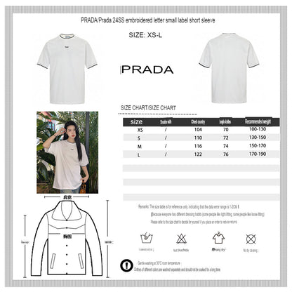 Prada Milano White T-Shirt - logo - replica sneakers