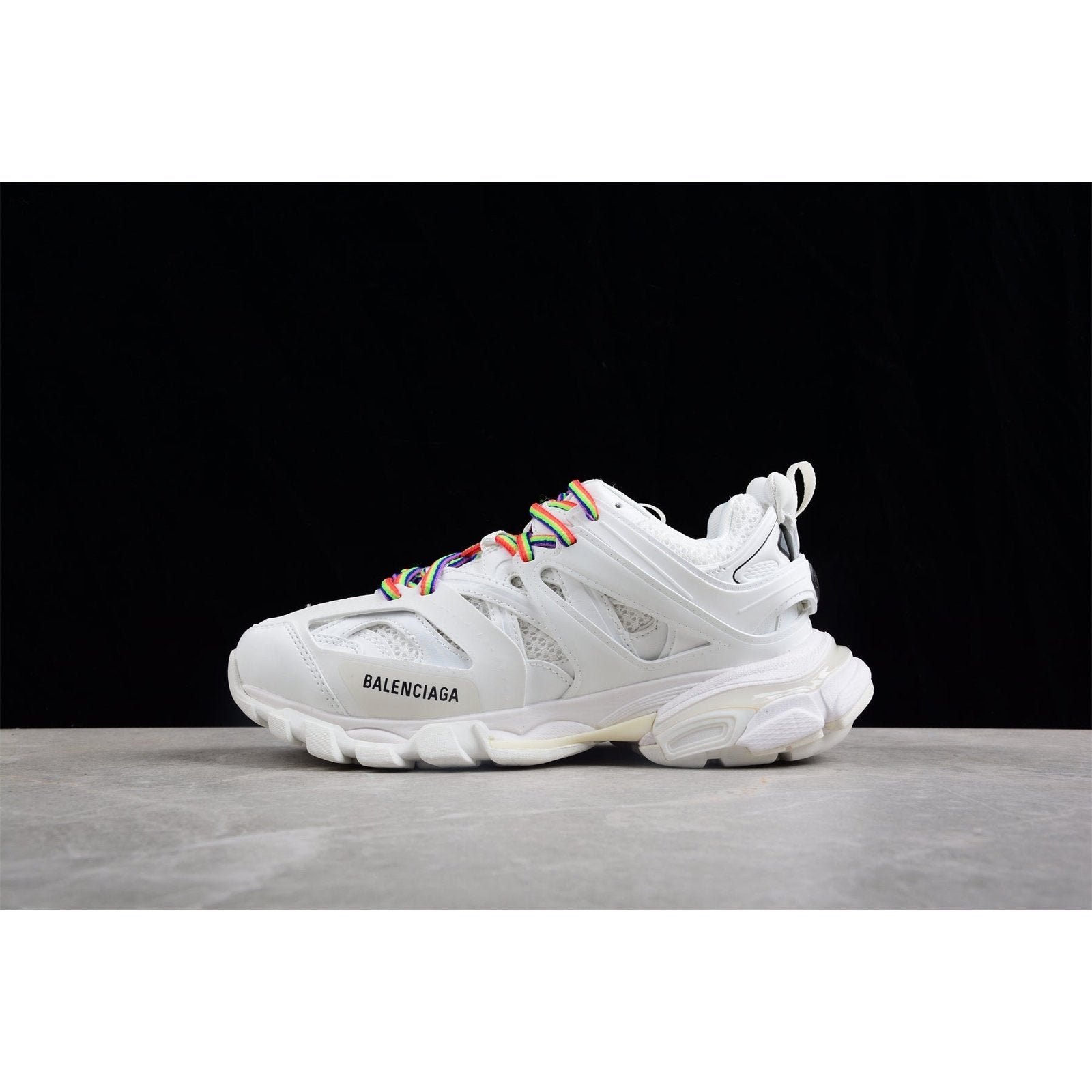 BALENCIAGA Track - - White Unisex Streetwear Limited Edition - The Balenciaga Track x White Color sneaker elevates the iconic design with a fresh, all-white