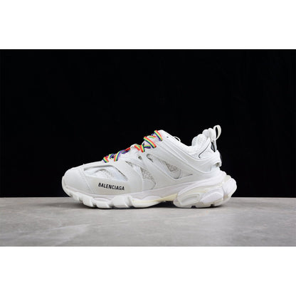BALENCIAGA Track - - White Unisex Streetwear Limited Edition - The Balenciaga Track x White Color sneaker elevates the iconic design with a fresh, all-white