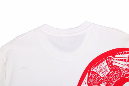 Camiseta Balenciaga x Supreme roja y negra talla S blanca