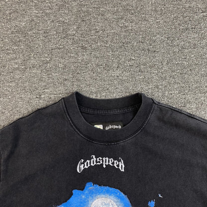 GODSPEED Hills Have Eyes T-shirt Washed - Black Unisex Streetwear Limited Edition