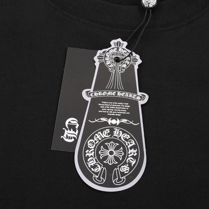 CHROME Hearts Multicolor Horse Shoe Logo T-shirt - Black Unisex Streetwear Limited Edition