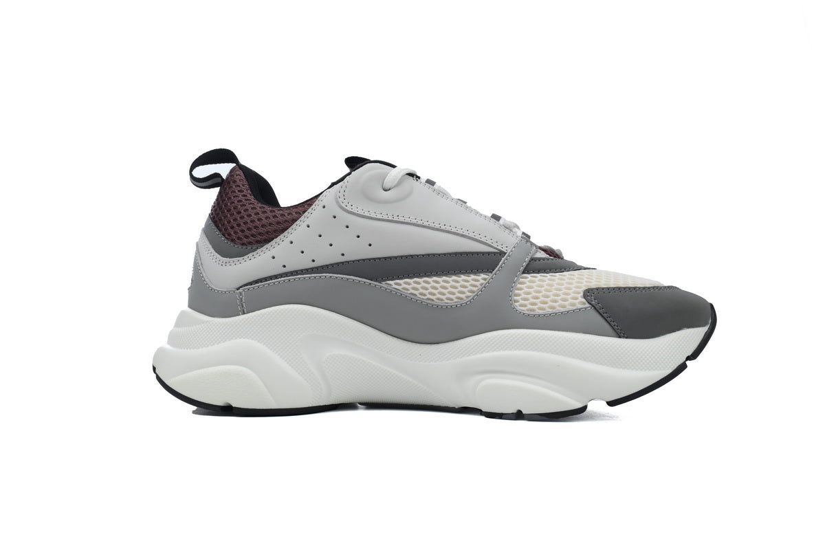 DIOR B22 Lavender Sneakers - Cream Unisex Streetwear Limited Edition