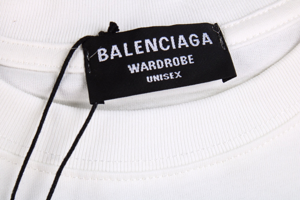 CAMISETA BALENCIAGA CON LOGOTIPO BLANCA