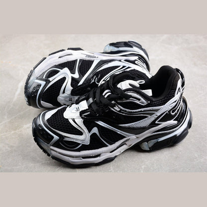 BALENCIAGA Runner - White Sneakers - Black Unisex Streetwear Limited Edition - The BALENCIAGA Runner x Black White sneakers exude a sleek and timeless elegance, perfect for