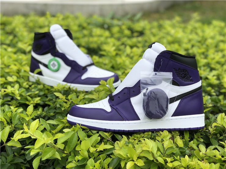 JORDAN 1 HIGH x MORADO CORTEZA BLANCO