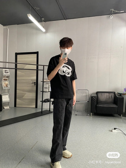 Camiseta Balenciaga - Logotipo desgastado