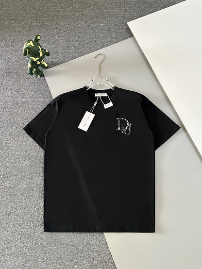 Dior Oblique Embroidered Polo Shirt Unisex Streetwear Limited Edition