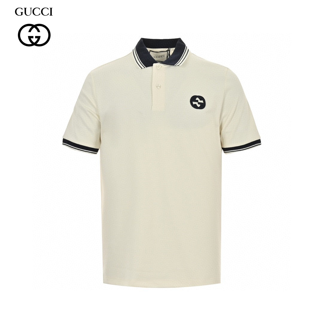 Prada Logo Patch Polo Shirt - Red Unisex Streetwear Limited Edition - <span>This Prada polo shirt features a sleek navy design with understated elegance. The shirt is
